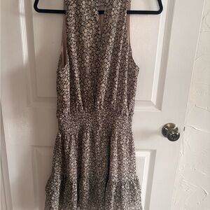 Dress Forum Black and White Floral Mini Dress